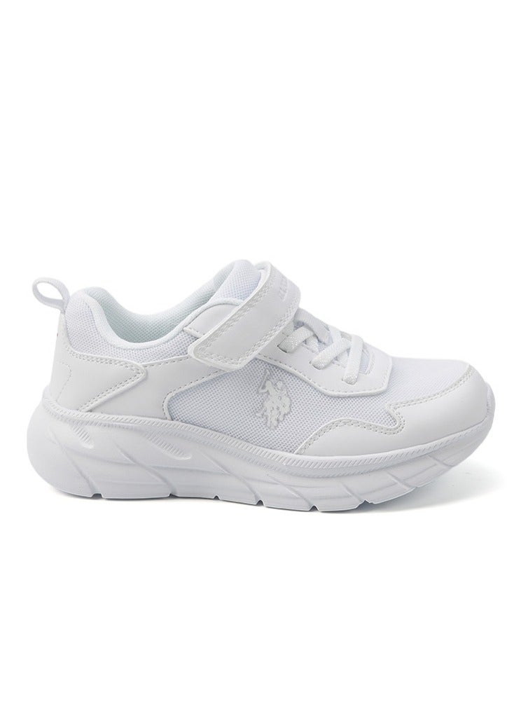 U.S. Polo Assn. Kids WhiteVelcro Strap Sneakers – Easy-On, Day Fun for Little Explorers!  - Image 1