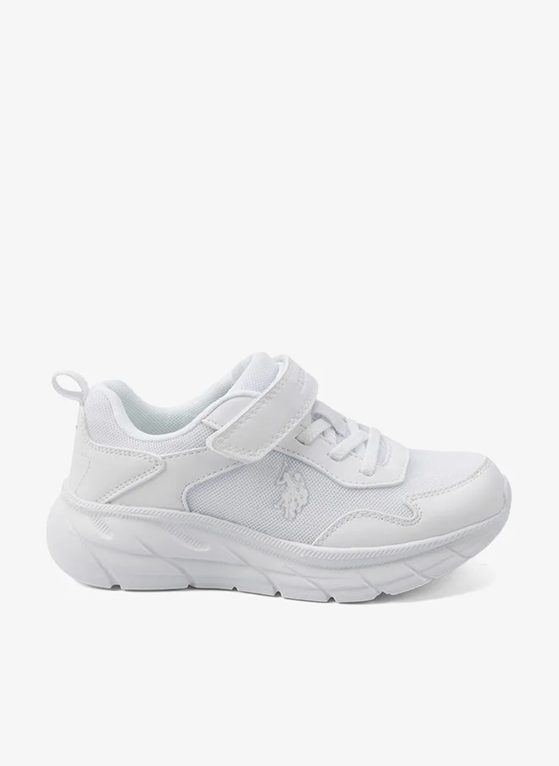 Kids' White Velcro Strap Sneakers Shoes - Easy-On, Day Fun for Little Explorers!