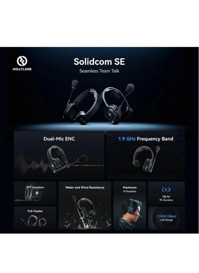 Solidcom SE Wireless Intercom Headset- 8S