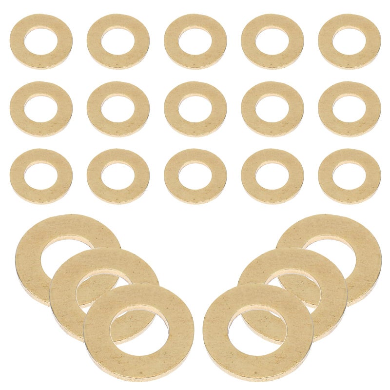 M5 X 10 X 1 0mm Brass Flat Washers 50pcs Sealing Gasket Kit Hardware Fasteners - Image 2