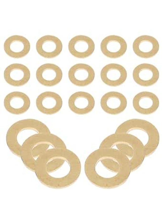 M5 X 10 X 1 0mm Brass Flat Washers 50pcs Sealing Gasket Kit Hardware Fasteners - Image 1
