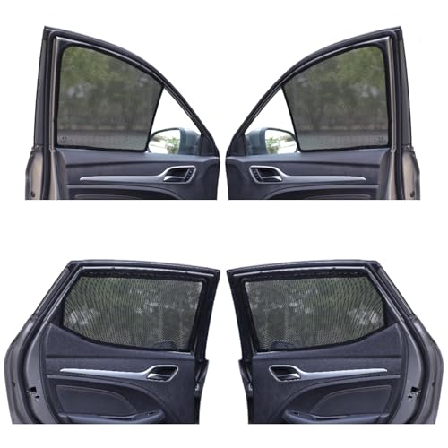 NEODRIFT 'NeoShade' Magnetic Car Sunshades for Hyundai Exter (Set of 4 - Front & Rear - Zipper Only on Rear Row)(UV Protection, Magnetic Grip, Privacy & Heat Control) - Image 1