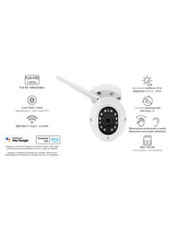 Vimar VIMAR 46237.040A WiFi Colour Camera Compatible with Alexa, Full HD, Motion Sensor Functions, Pack of 1  - Image 2