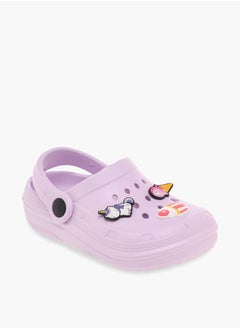 Girls Embossed Clogs with Backstrap