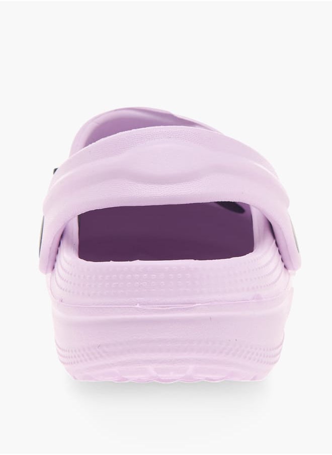 Flora Bella By Shoexpress - Girls Embossed Clogs with Backstrap - Image 1