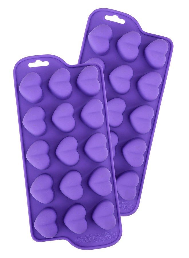 Bakerpan Set of 3 Heart Silicone Mold - Valentine Heart Shaped Silicone Mold, Jelly and Ice Cube Tray, Gummies, Candy, Chocolate - Image 4