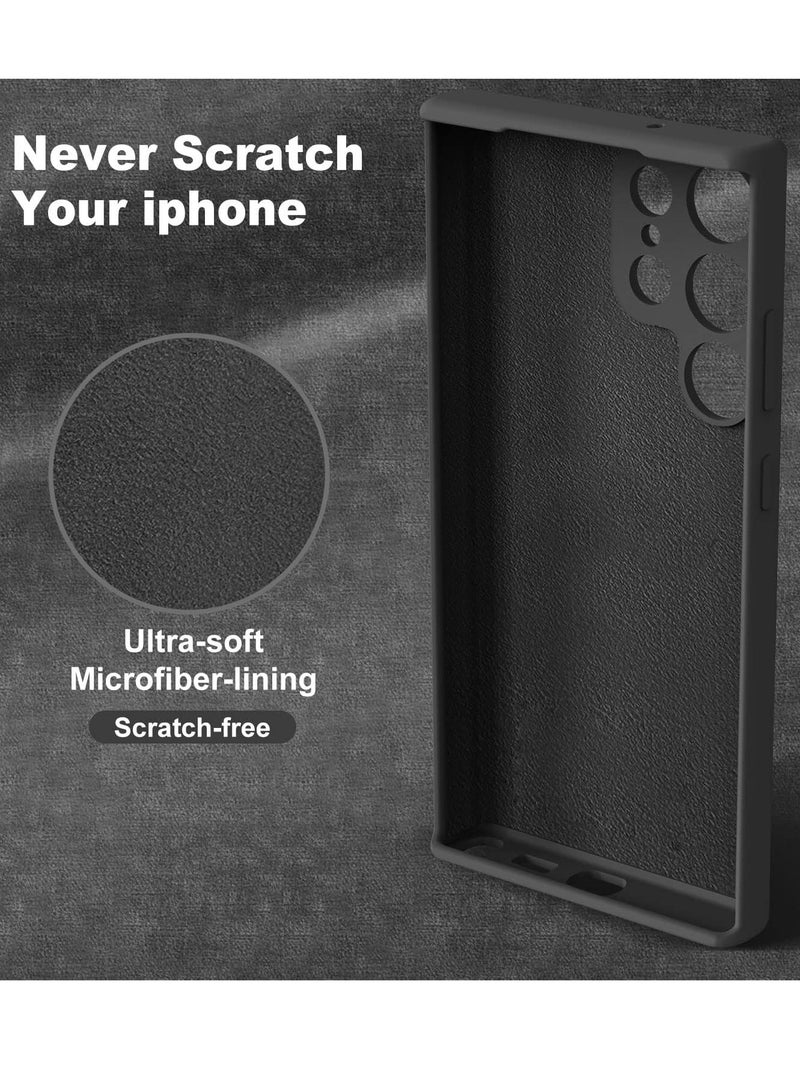 BORTONY Samsung Galaxy S22 Ultra Case Liquid Soft Silicone Camera Protective Cover with Inside Microfiber Lining Compatible with Galaxy S22 Ultra 6.8 inch - Image 4
