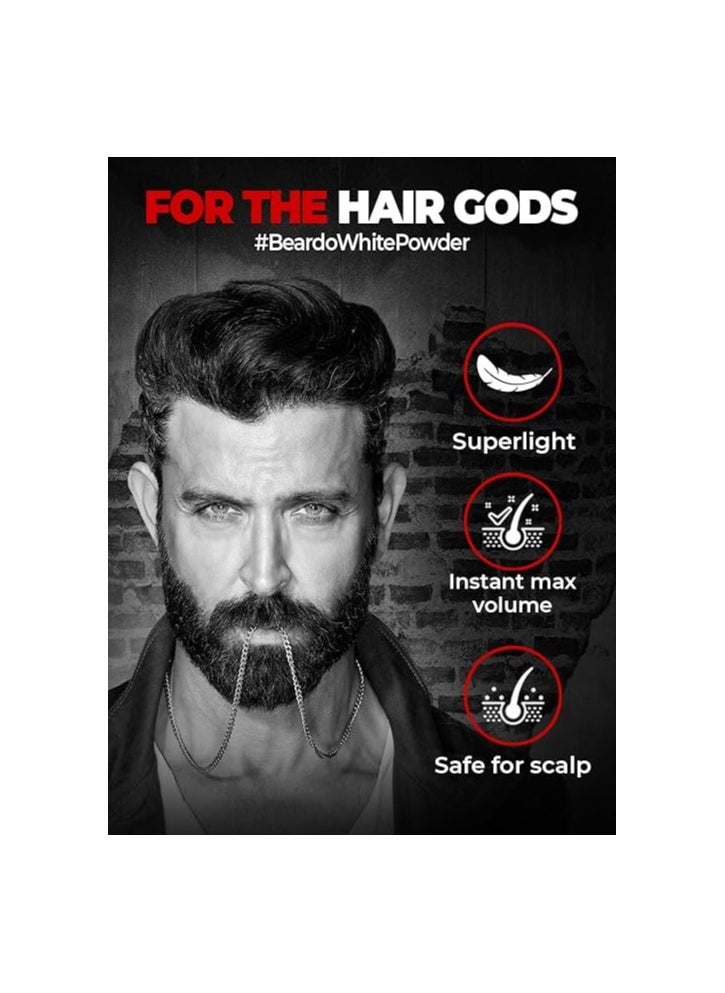 BEARDO - Beardo Max Volume Powder Wax 10 gm | Matte Finish | Strong Hold | Restylable | Hair Styling Wax | Hair Wax Powder For Men - Image 1