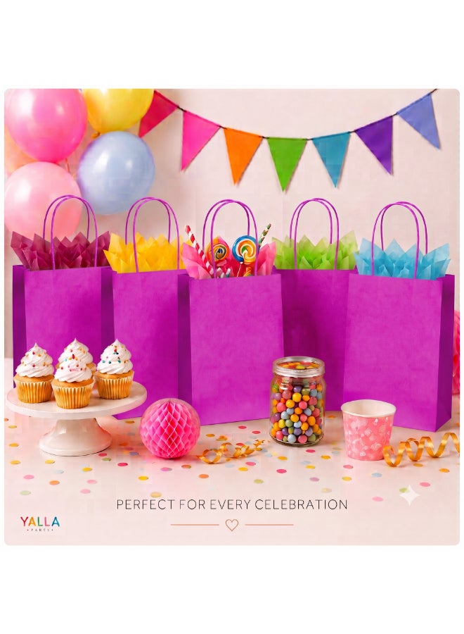 Party Camel Hot Pink Paper Party Bags - Pack of 8 - Image 5