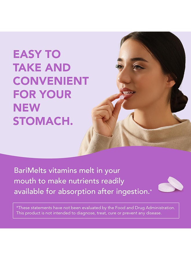 BariMelts Biotin Dissolvable Bariatric Vitamins Natural Strawberry Flavor 90 Fast Melting Tablets - Image 4