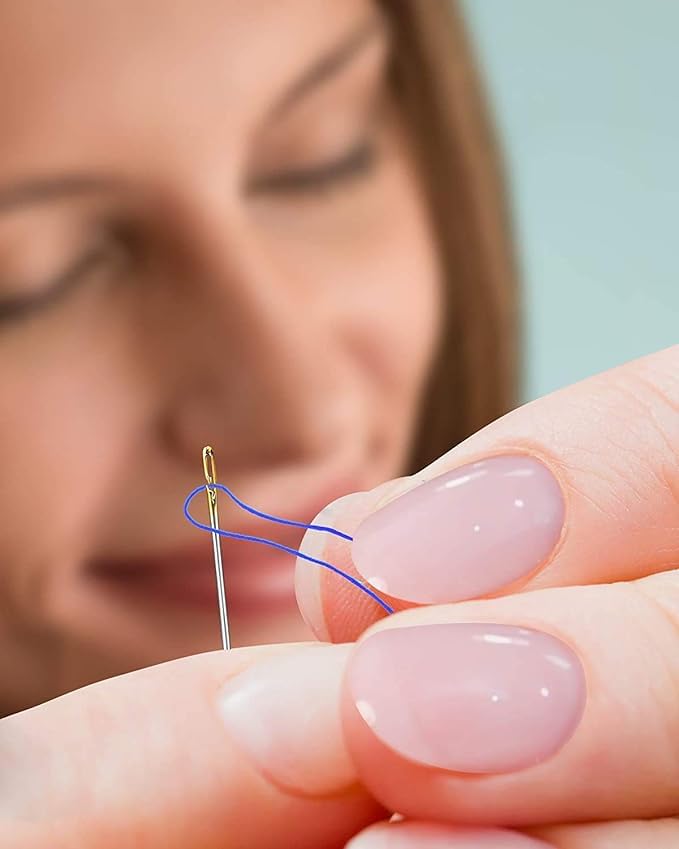 Tiny Deal Self Threading Needles Pack of 12 (Silver, 3 Different Sizes Needles Set) - Image 2