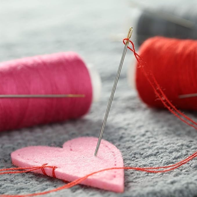 Tiny Deal Self Threading Needles Pack of 12 (Silver, 3 Different Sizes Needles Set) - Image 4