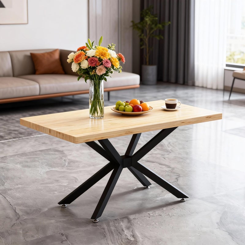 FJANKUI Heavy Duty Metal Desk Legs 29 Inch - Industrial Wrought Iron Table Base for Glass, Marble, Wood Table Tops - Desk Frame for Home Office, Kitchen Island, Writing & Computer Desk (Black) - Image 3