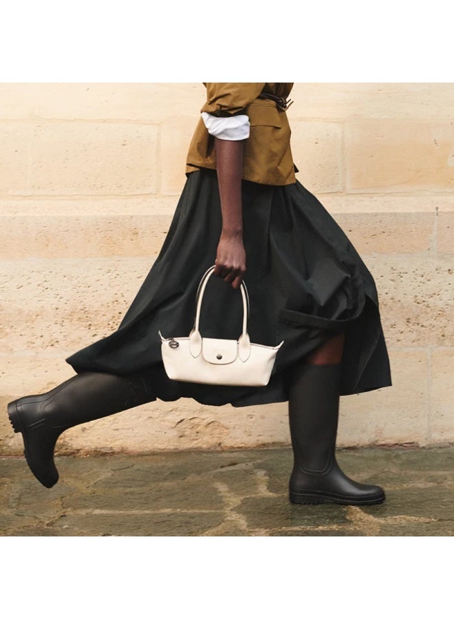 Longchamp Minimalist Long-Handle Dumpling Shoulder Bag, Off-White - Image 3
