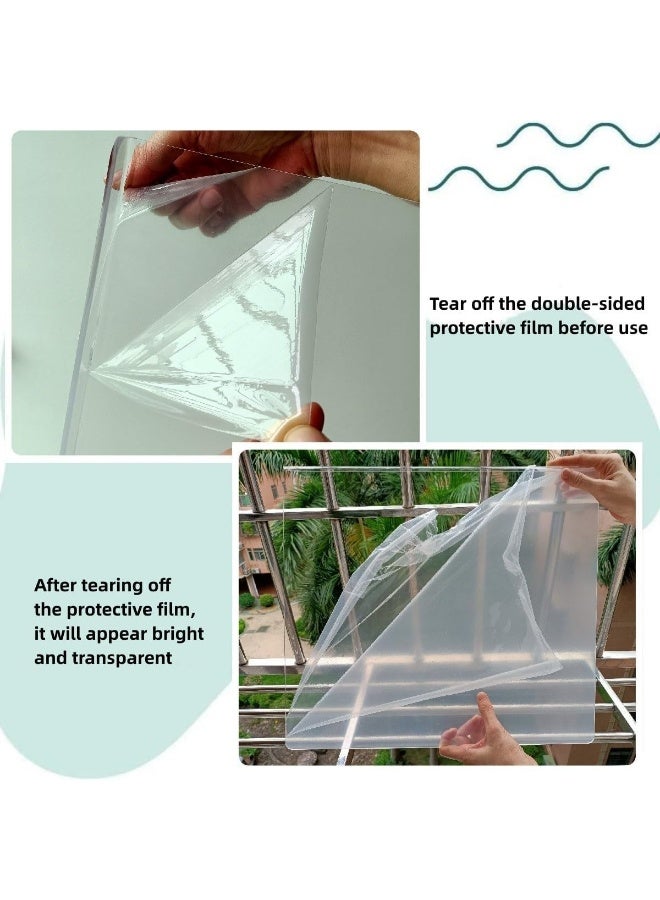TPGP Acrylic Cutting Boards For Kitchen Counter, Clear Chopping Board Non Slip Cutting Boards For Kitchen Cutting Board With Lip For Counter Countertop Protector Home Restaurant  - Image 5