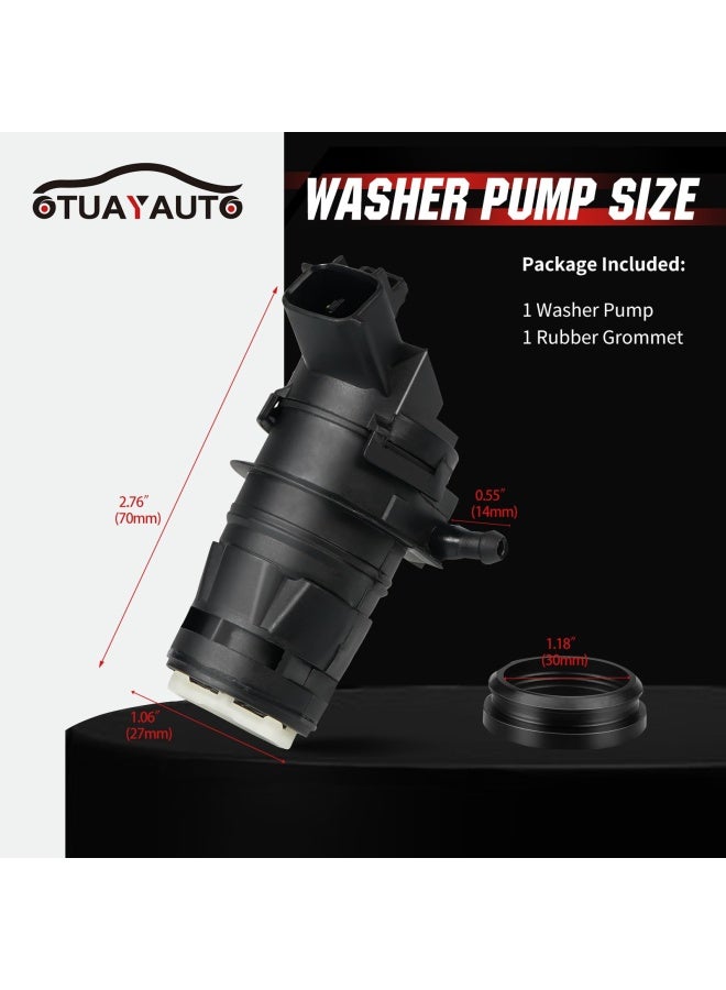 OTUAYAUTO 85330-60190 Windshield Washer Pump with Grommet Replacement for Toyota Lexus Subaru Mazda Nissan Acura Honda - Image 2