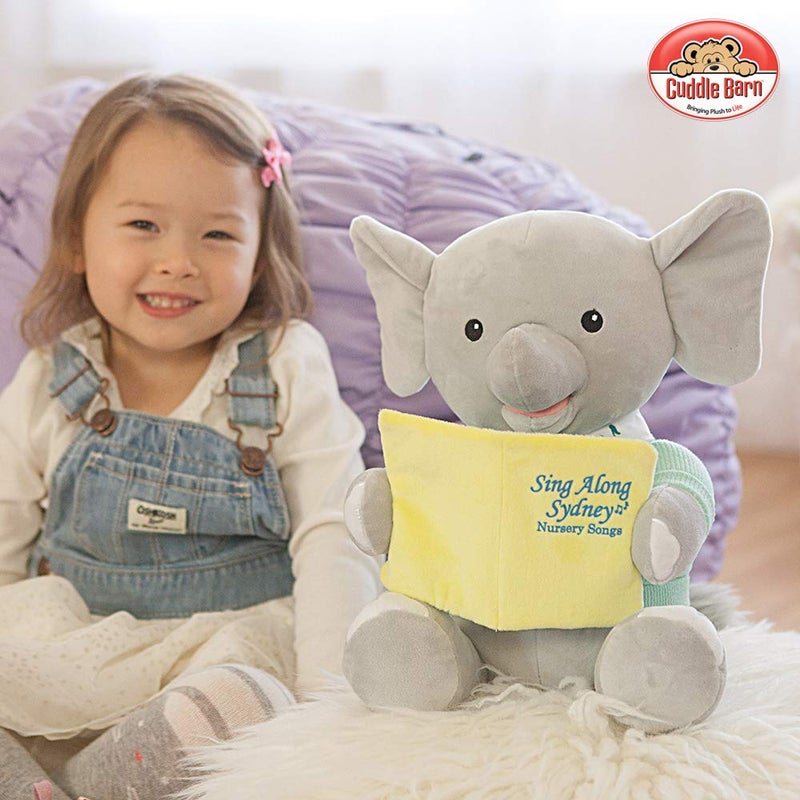 Cuddle Barn Sing Along Sydney,Gray,12 Inches - Image 2
