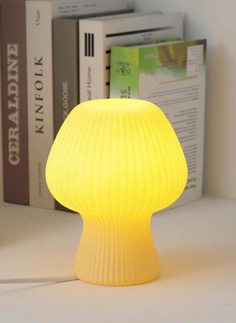 Sharpdo مصباح طاولة توليب، 3 أوضاع سطوع قابلة للتعديل، مصباح زجاجي لطاولة السرير، مصابيح ليلية، مصباح صغير لطاولة النسيان لتزيين المنزل، الدراسة، المعيشة، غرفة النوم، هدية، لمبة مضمنة (D15cm*H19cm) - Image 1