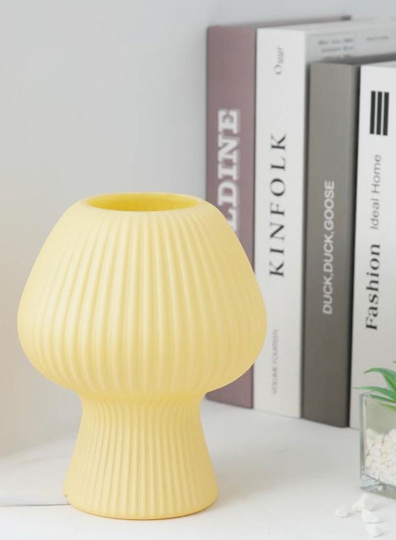 Sharpdo مصباح طاولة توليب، 3 أوضاع سطوع قابلة للتعديل، مصباح زجاجي لطاولة السرير، مصابيح ليلية، مصباح صغير لطاولة النسيان لتزيين المنزل، الدراسة، المعيشة، غرفة النوم، هدية، لمبة مضمنة (D15cm*H19cm) - Image 2