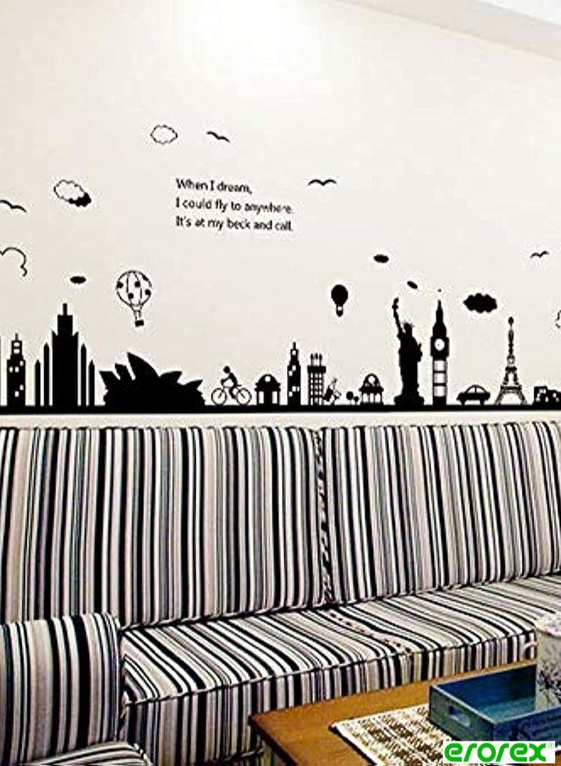 إيروريكس ملصقات جدارية على الطراز الأوروبي قابلة للإزالة لغرفة المعيشة وغرفة النوم والديكور المنزلي - Image 1