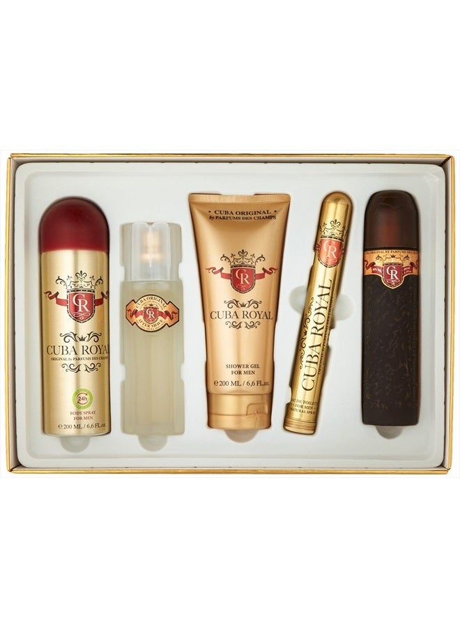 Cuba Royal for Men Gift Set (Eau de Toilette Spray 3.4 ounce, Eau de Toilette Spray 1.17 ounce, Shower Gel, After Shave, Body Spray) - Image 4