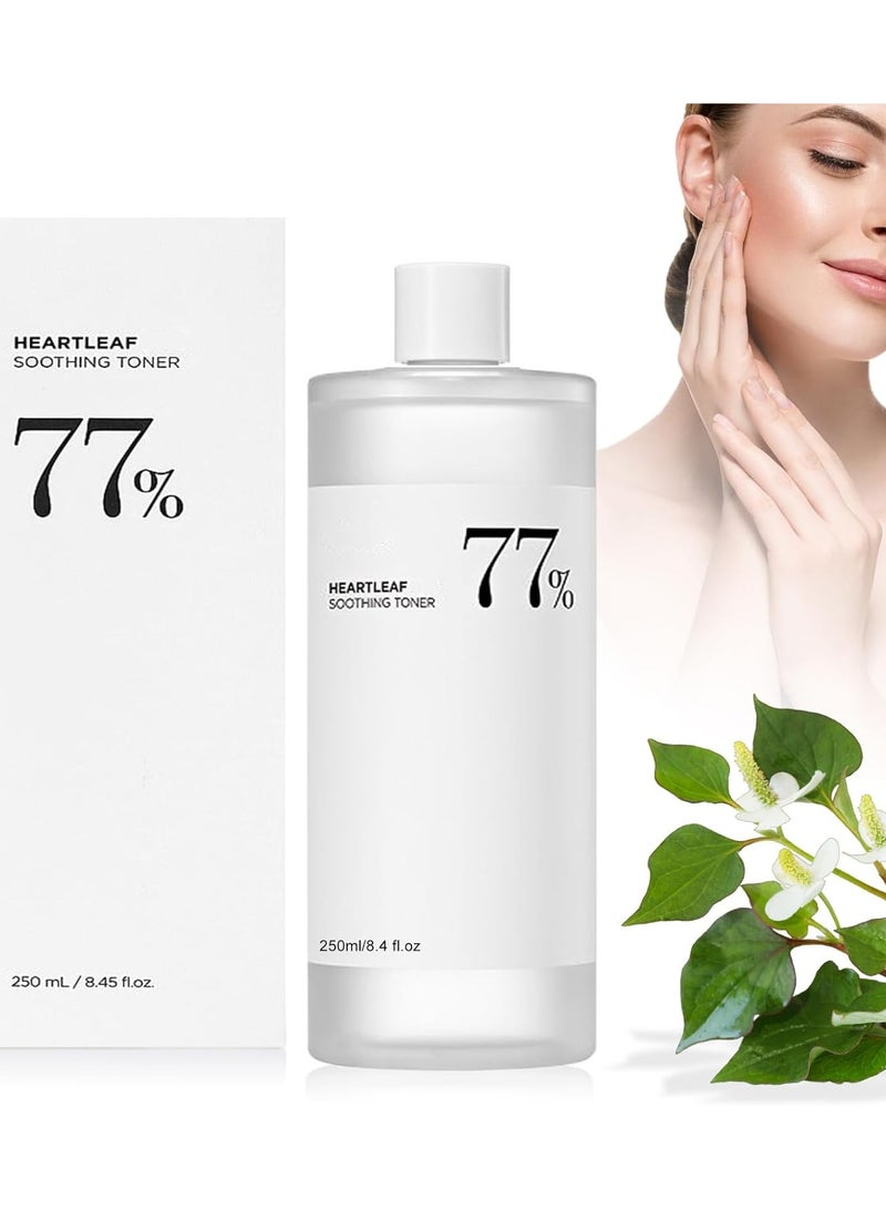 DubaiGallery Heartleaf 77% Soothing Toner for Face, Soothing Korean Toner for Deep Hydration Skin Care (250ml / 8.45 fl.oz.) - Image 1