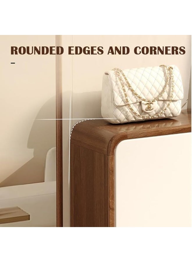 مجلس الوزراء الأحذية ، رف الأحذية الخشبية مع 3 درجات Flip ، مجلس الوزراء المنظم للأحذية المدخل ، حامل الأحذية الحر الوقوف مع Flip-Door ، 100 * 24 * 119 سم (XG029 ، الأبيض) - Image 3