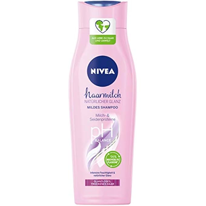 Nivea Hairmilk Natural Shine Shampoo 250 ml / 8.4 fl oz