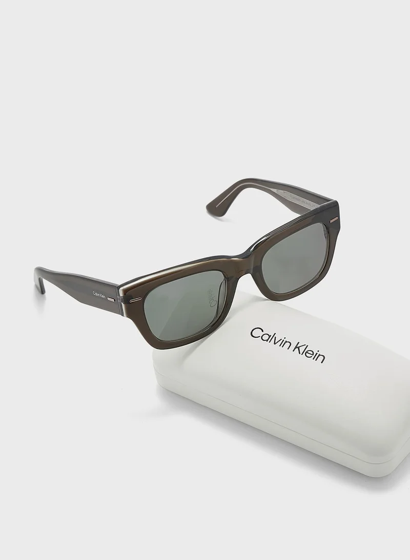 CALVIN KLEIN Modified Rectangle Sunglasses