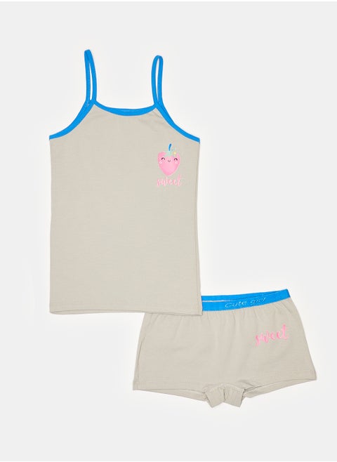 Girl Printed Underwear Set
