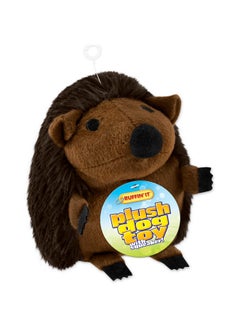 Ruffin' It Plush: Large Hedgehog Plush Wildlife Dog Toy With Squeaker Realistic Safe & Durable Soft Material