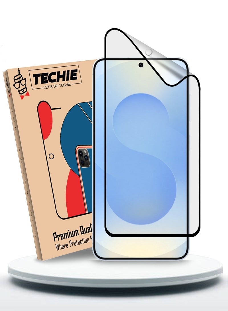 Techie فيلم حماية شاشة سيراميك غير لامع 9D لجهاز سامسونج جالاكسي S25 بلس 2025 – شعور سلس مضاد لبصمات الأصابع خالي من الفقاعات - Image 1