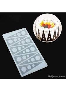 BAKING SET Baking Set Garnish Mould 6 diffrent Shape Pattern Garnishing Sheet Cake Decoration Silicone 6 PC Combo Garnishing Mould 6 PC1  - Image 3