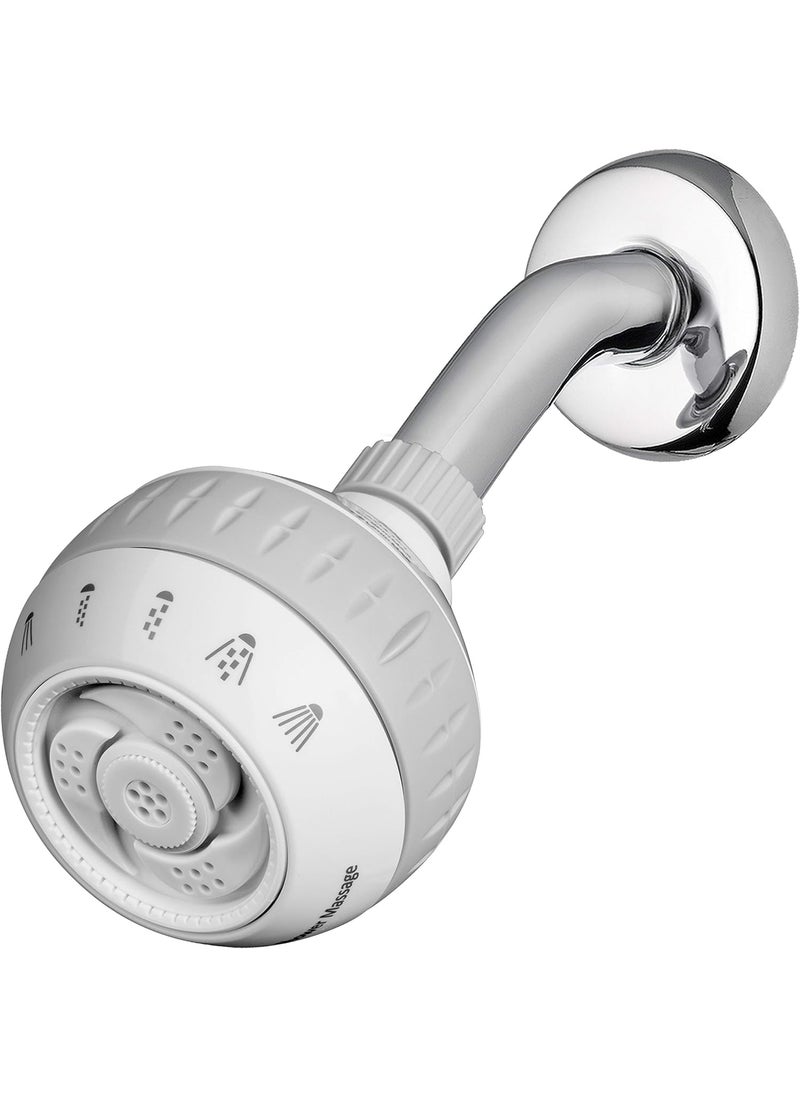 Waterpik Waterpik Original Massage Shower Head with Massaging Sprays and 6 Modes DIY Easy Installation 18 GPM White SM621E  - Image 1