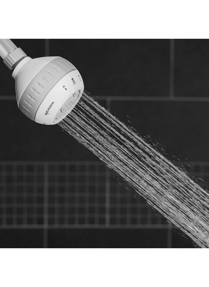 Waterpik Waterpik Original Massage Shower Head with Massaging Sprays and 6 Modes DIY Easy Installation 18 GPM White SM621E  - Image 2