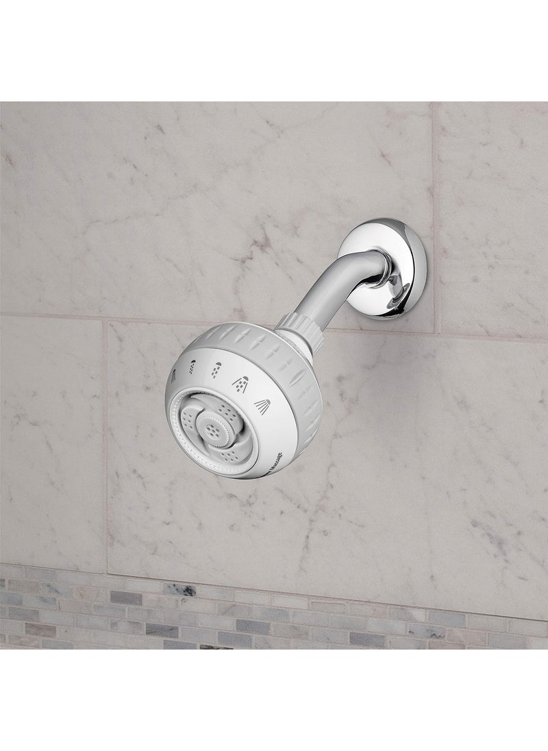 Waterpik Waterpik Original Massage Shower Head with Massaging Sprays and 6 Modes DIY Easy Installation 18 GPM White SM621E  - Image 3