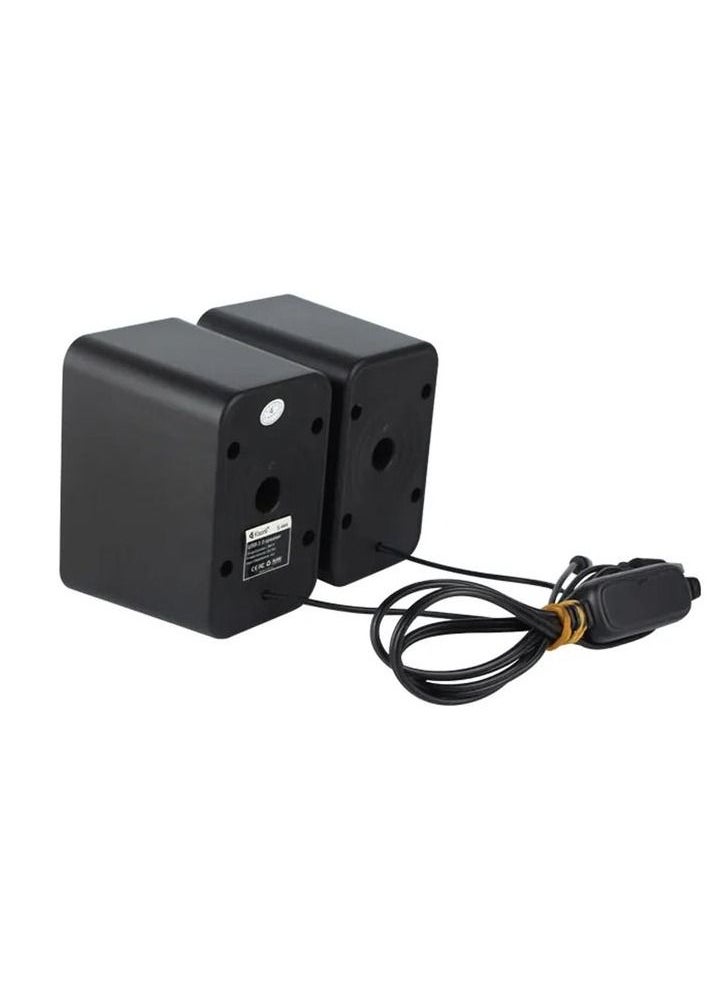 Kisonli SPeaker 2.0 Multimedia USB Powered And Volume Control Speaker Suitable for Laptop Desktop S-444
