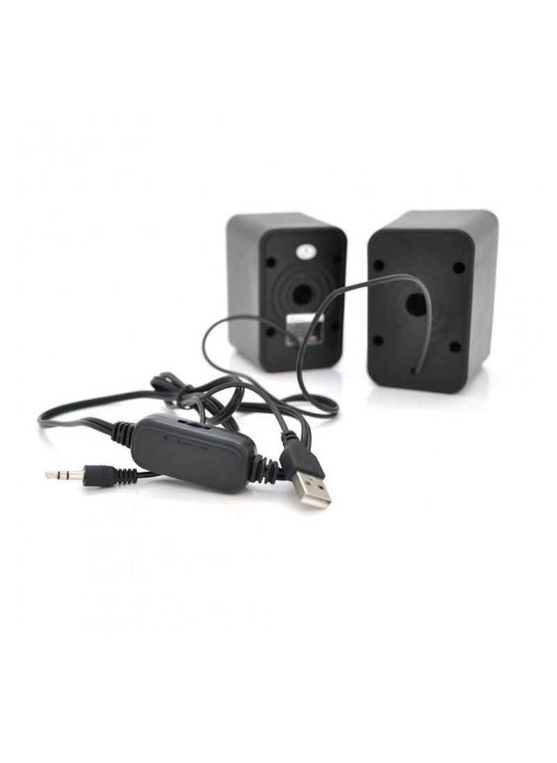 Kisonli SPeaker 2.0 Multimedia USB Powered And Volume Control Speaker Suitable for Laptop Desktop S-444
