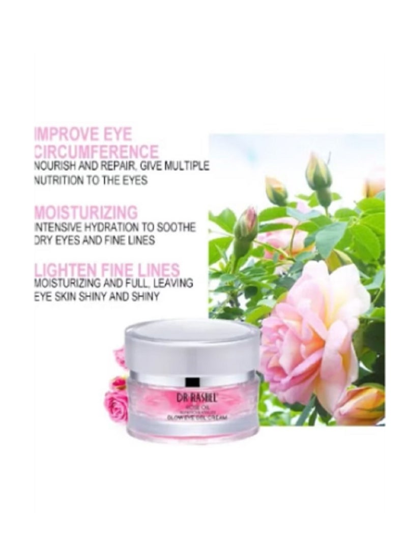 RASHELL Rose Oil Nutritious Vitality Glow Eye Gel Cream 30grams  - Image 3