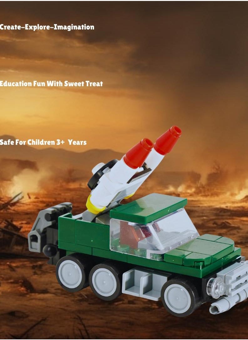 Blocky Blocks - Building bricks toy with jelly beans candy (04 Pick up Truck) - Image 1