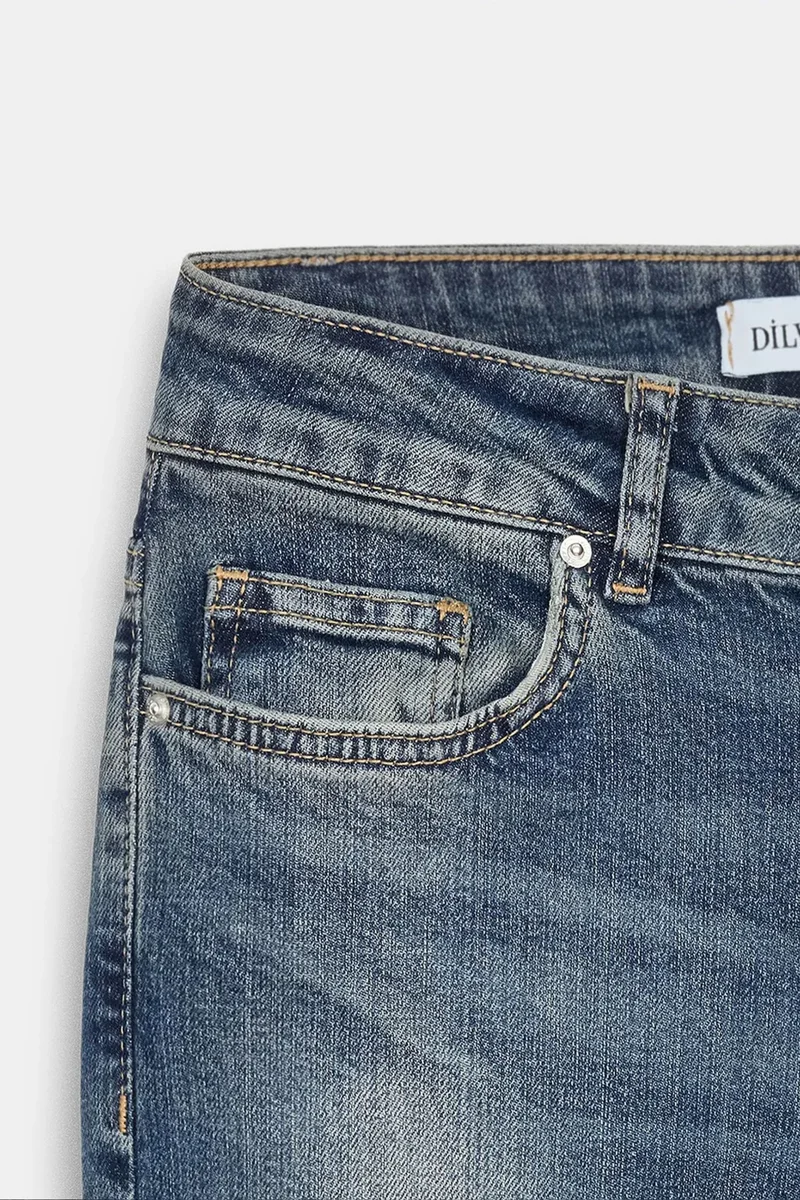Dilvin Mid Blue Denim DILVIN Women's Jeans for Women | Best Price UAE
