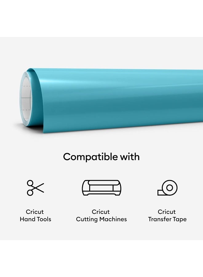 Cricut® Cold-Activated Color-Changing Vinyl – Permanent Turquoise - Purple 30.5Cmx61Cm - Image 4