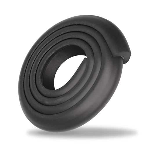 Safe-O-Kid® (Set of 1), Soft Cushioned 6.4 Ft / 2 Mtr Long Edge Guard with Strong 3M Adhesive, Safety for Sharp Edges for Babies- Black - Image 1