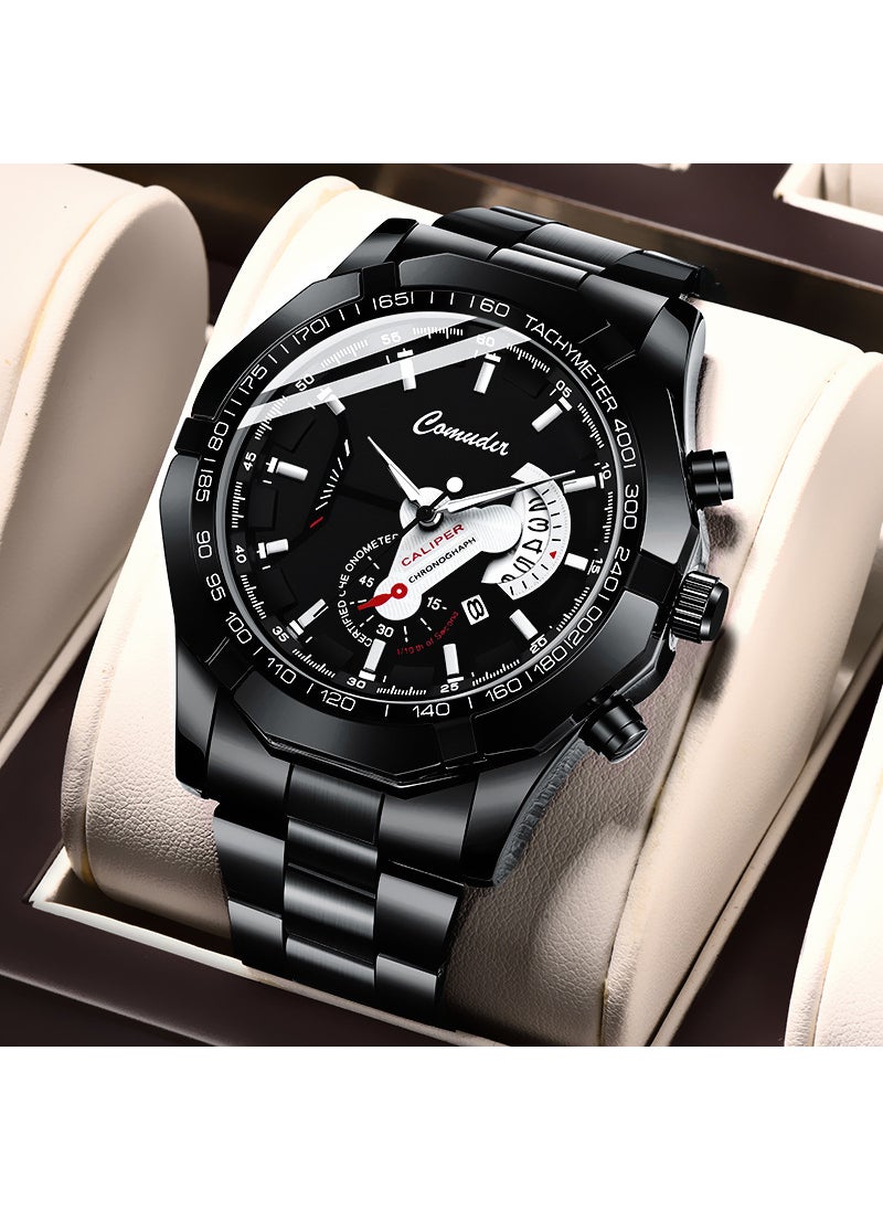 Generic - A generation of automatic movement watch men's calendar waterproof luminous non-mechanical watch large dial cross-border new - Image 1