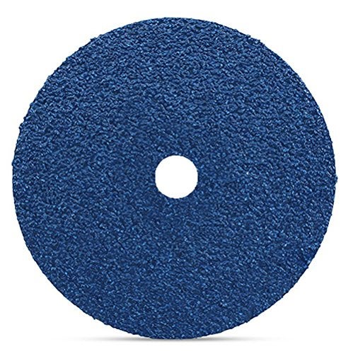 BHA Zirconia Resin Fiber Grinding and Sanding Discs, 7” x 7/8”, 24 Grit - 25 Pack - Image 2