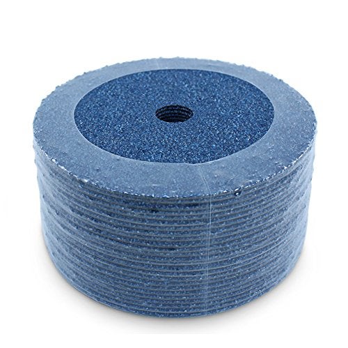 BHA Zirconia Resin Fiber Grinding and Sanding Discs, 7” x 7/8”, 24 Grit - 25 Pack - Image 1