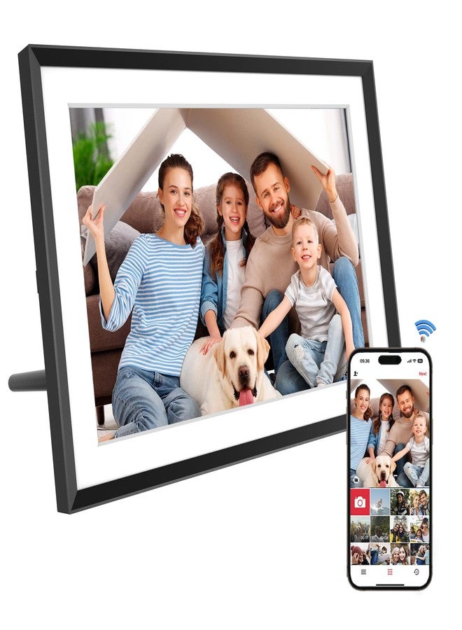 ICONLINK 10.1" WiFi Digital Frame - 1280x800 HD IPS Touch, 32GB, Auto-Rotate, Wall Mount - Instant Sharing & Smart Slideshow via App - Gift for Mom/Dad/Weddings/Birthday - Image 1