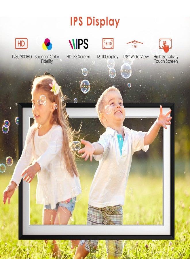 ICONLINK 10.1" WiFi Digital Frame - 1280x800 HD IPS Touch, 32GB, Auto-Rotate, Wall Mount - Instant Sharing & Smart Slideshow via App - Gift for Mom/Dad/Weddings/Birthday - Image 4