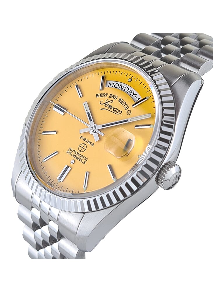 West End Watch Co - ساعة ويست إند واتش كو 25 جويلز 43 ملم صفراء للرجال 6868_10_3338N - Image 1