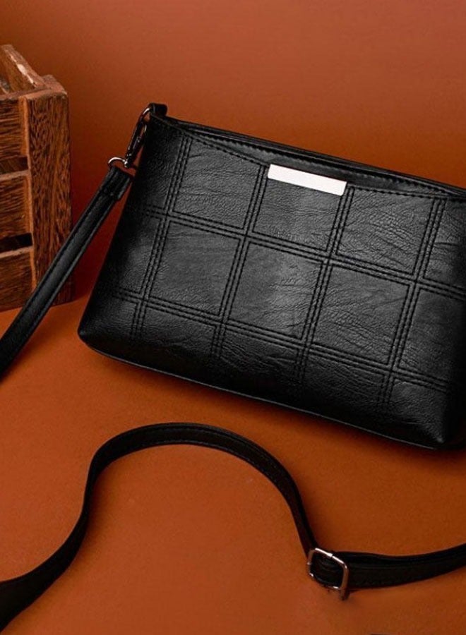 أوتاد حقيبة حمل من الجلد أسود - Image 2